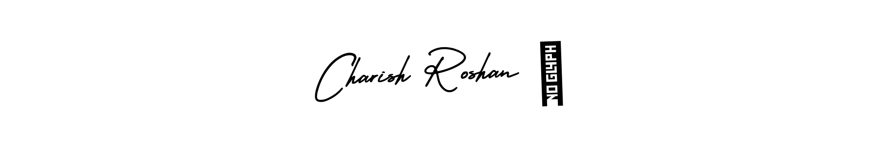 It looks lik you need a new signature style for name Charish Roshan ❤. Design unique handwritten (AmerikaSignatureDemo-Regular) signature with our free signature maker in just a few clicks. Charish Roshan ❤ signature style 3 images and pictures png
