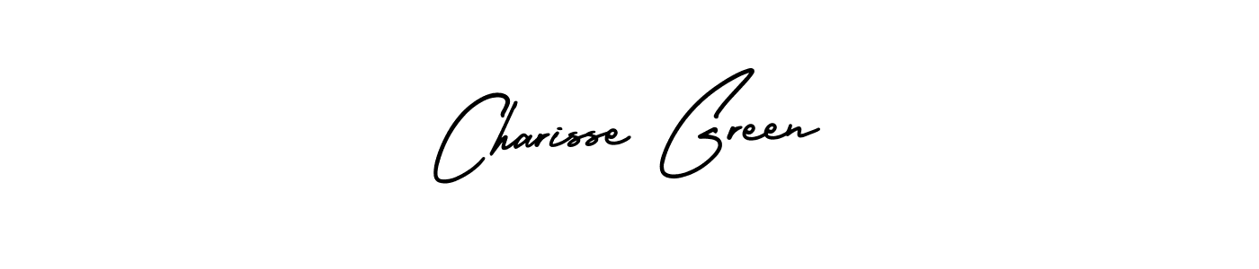 The best way (AmerikaSignatureDemo-Regular) to make a short signature is to pick only two or three words in your name. The name Charisse Green include a total of six letters. For converting this name. Charisse Green signature style 3 images and pictures png