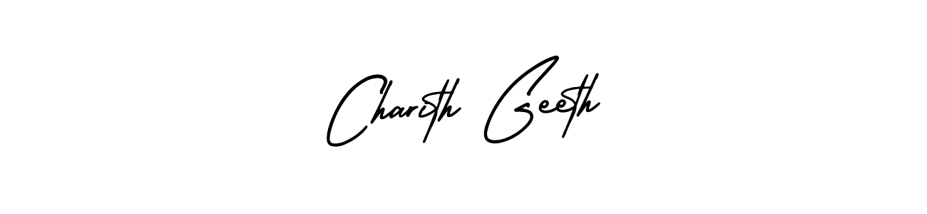 Also we have Charith Geeth name is the best signature style. Create professional handwritten signature collection using AmerikaSignatureDemo-Regular autograph style. Charith Geeth signature style 3 images and pictures png