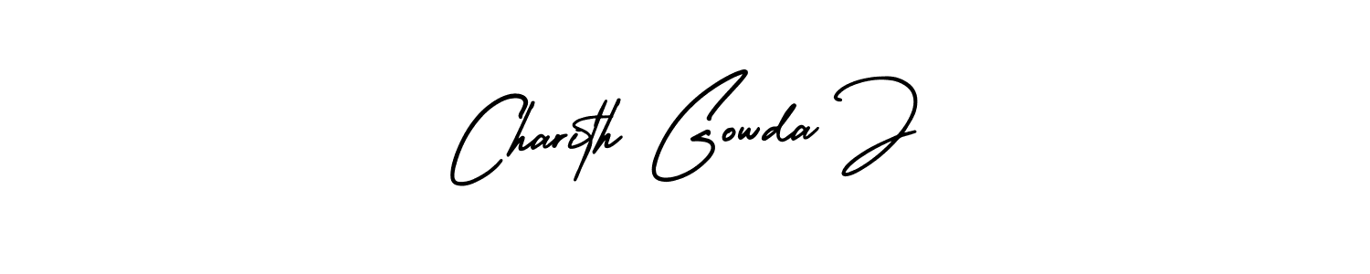 Best and Professional Signature Style for Charith Gowda J. AmerikaSignatureDemo-Regular Best Signature Style Collection. Charith Gowda J signature style 3 images and pictures png