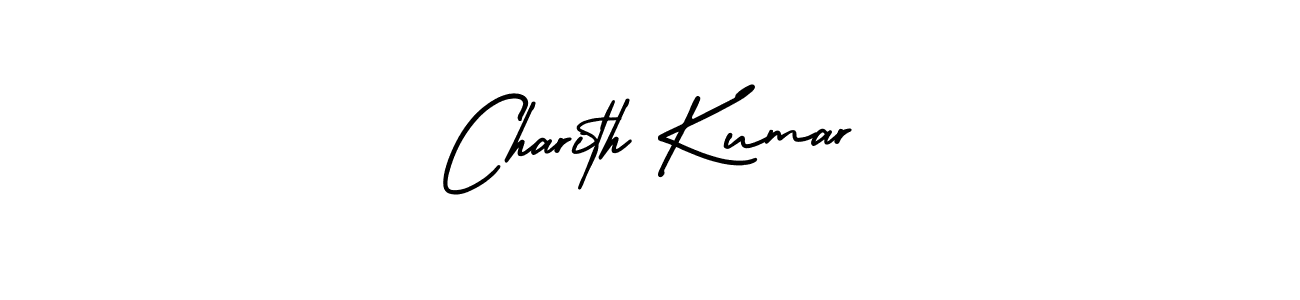 Use a signature maker to create a handwritten signature online. With this signature software, you can design (AmerikaSignatureDemo-Regular) your own signature for name Charith Kumar. Charith Kumar signature style 3 images and pictures png