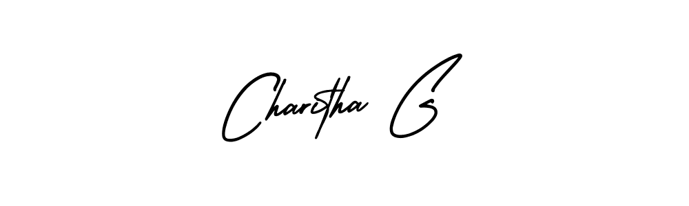 Design your own signature with our free online signature maker. With this signature software, you can create a handwritten (AmerikaSignatureDemo-Regular) signature for name Charitha G. Charitha G signature style 3 images and pictures png