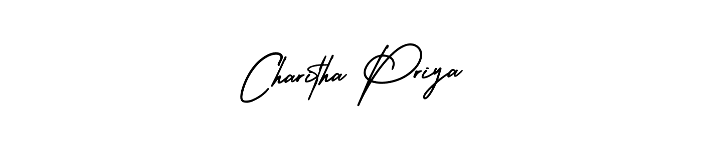 It looks lik you need a new signature style for name Charitha Priya. Design unique handwritten (AmerikaSignatureDemo-Regular) signature with our free signature maker in just a few clicks. Charitha Priya signature style 3 images and pictures png