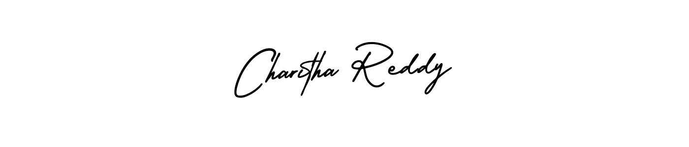 Charitha Reddy stylish signature style. Best Handwritten Sign (AmerikaSignatureDemo-Regular) for my name. Handwritten Signature Collection Ideas for my name Charitha Reddy. Charitha Reddy signature style 3 images and pictures png