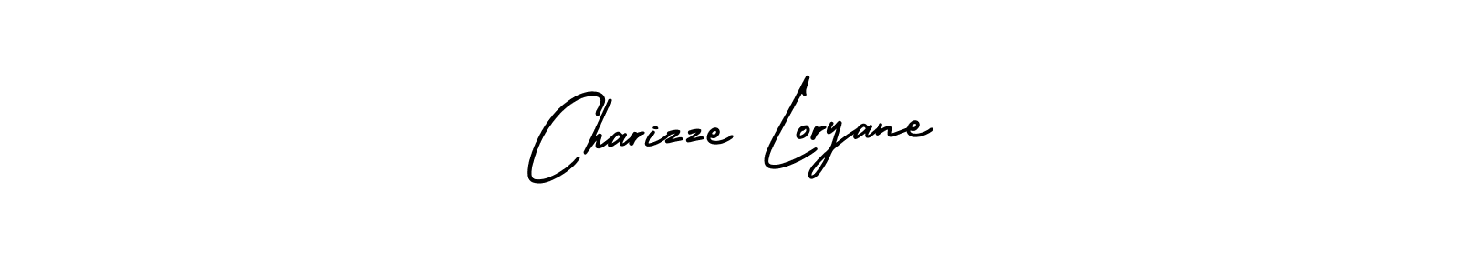The best way (AmerikaSignatureDemo-Regular) to make a short signature is to pick only two or three words in your name. The name Charizze Loryane include a total of six letters. For converting this name. Charizze Loryane signature style 3 images and pictures png