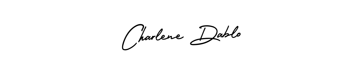 Also You can easily find your signature by using the search form. We will create Charlene Dablo name handwritten signature images for you free of cost using AmerikaSignatureDemo-Regular sign style. Charlene Dablo signature style 3 images and pictures png