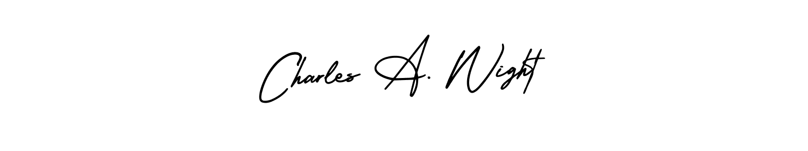 It looks lik you need a new signature style for name Charles A. Wight. Design unique handwritten (AmerikaSignatureDemo-Regular) signature with our free signature maker in just a few clicks. Charles A. Wight signature style 3 images and pictures png