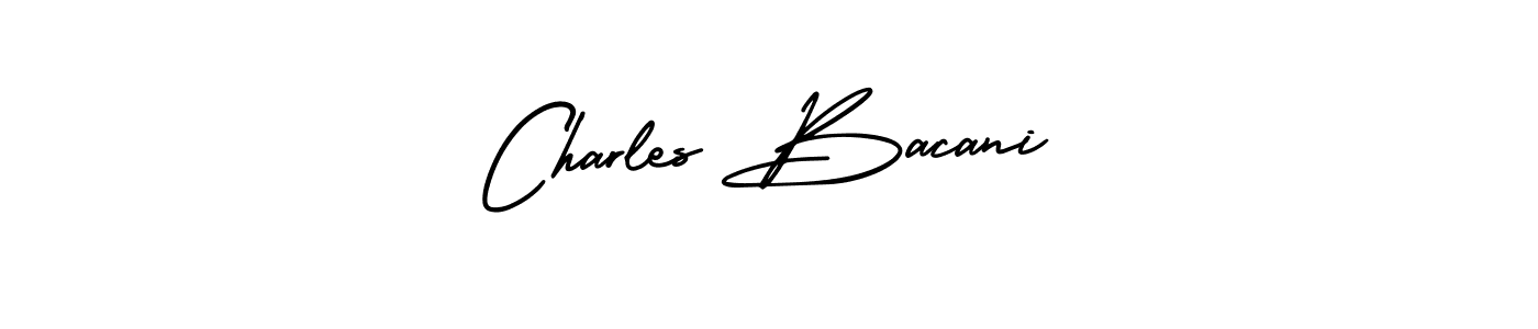 How to make Charles Bacani signature? AmerikaSignatureDemo-Regular is a professional autograph style. Create handwritten signature for Charles Bacani name. Charles Bacani signature style 3 images and pictures png