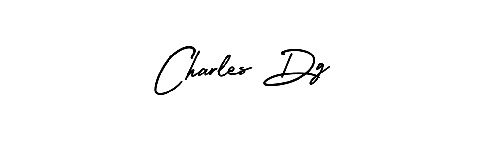 You should practise on your own different ways (AmerikaSignatureDemo-Regular) to write your name (Charles Dg) in signature. don't let someone else do it for you. Charles Dg signature style 3 images and pictures png