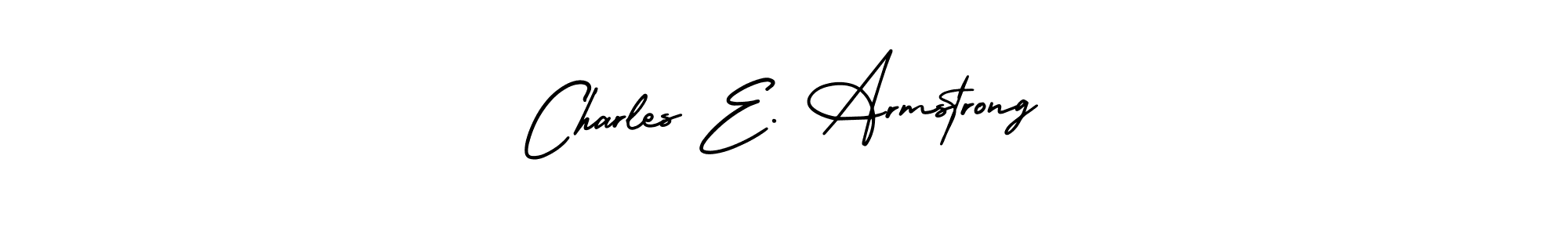 Use a signature maker to create a handwritten signature online. With this signature software, you can design (AmerikaSignatureDemo-Regular) your own signature for name Charles E. Armstrong. Charles E. Armstrong signature style 3 images and pictures png