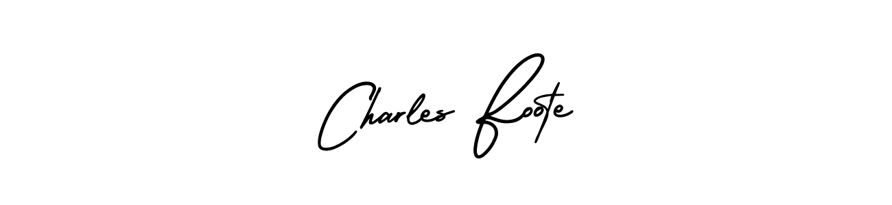 Make a beautiful signature design for name Charles Foote. With this signature (AmerikaSignatureDemo-Regular) style, you can create a handwritten signature for free. Charles Foote signature style 3 images and pictures png