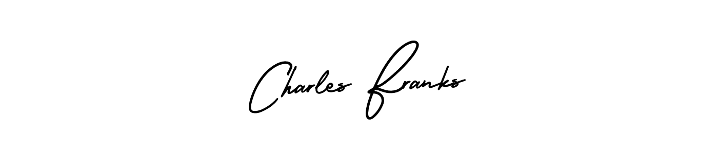 It looks lik you need a new signature style for name Charles Franks. Design unique handwritten (AmerikaSignatureDemo-Regular) signature with our free signature maker in just a few clicks. Charles Franks signature style 3 images and pictures png