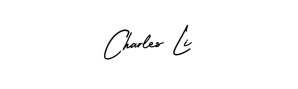 Create a beautiful signature design for name Charles Li. With this signature (AmerikaSignatureDemo-Regular) fonts, you can make a handwritten signature for free. Charles Li signature style 3 images and pictures png