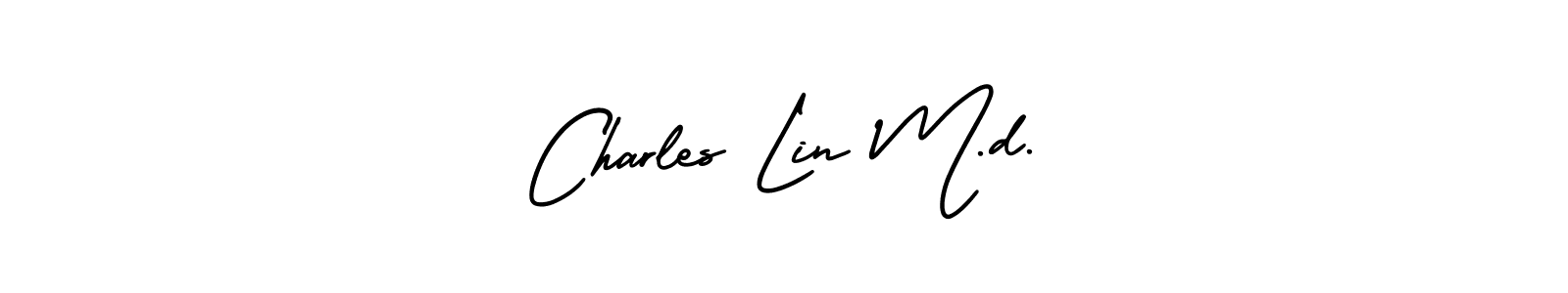 Also You can easily find your signature by using the search form. We will create Charles Lin M.d. name handwritten signature images for you free of cost using AmerikaSignatureDemo-Regular sign style. Charles Lin M.d. signature style 3 images and pictures png