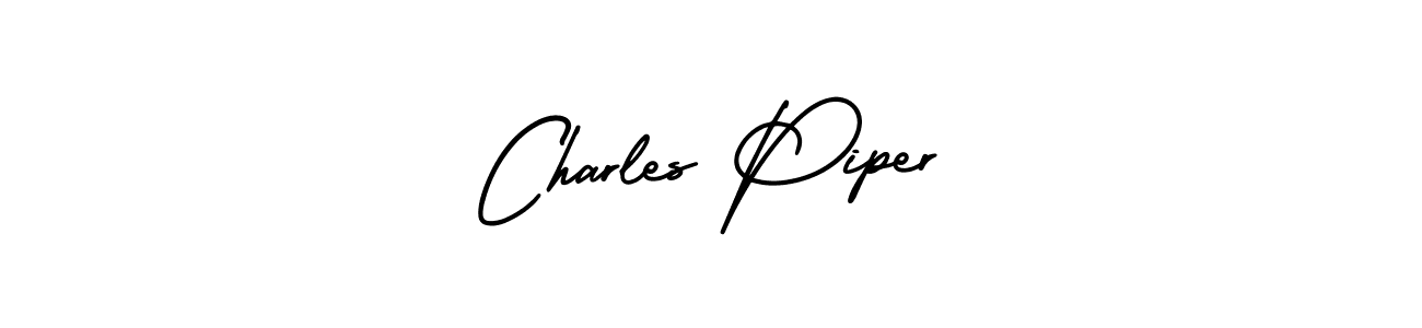 How to make Charles Piper name signature. Use AmerikaSignatureDemo-Regular style for creating short signs online. This is the latest handwritten sign. Charles Piper signature style 3 images and pictures png