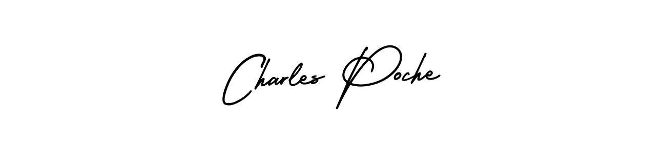 Similarly AmerikaSignatureDemo-Regular is the best handwritten signature design. Signature creator online .You can use it as an online autograph creator for name Charles Poche. Charles Poche signature style 3 images and pictures png