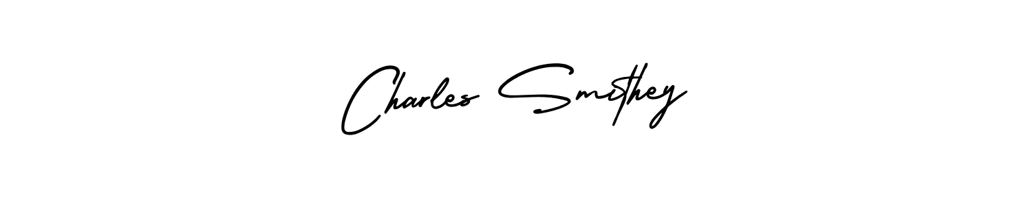 This is the best signature style for the Charles Smithey name. Also you like these signature font (AmerikaSignatureDemo-Regular). Mix name signature. Charles Smithey signature style 3 images and pictures png