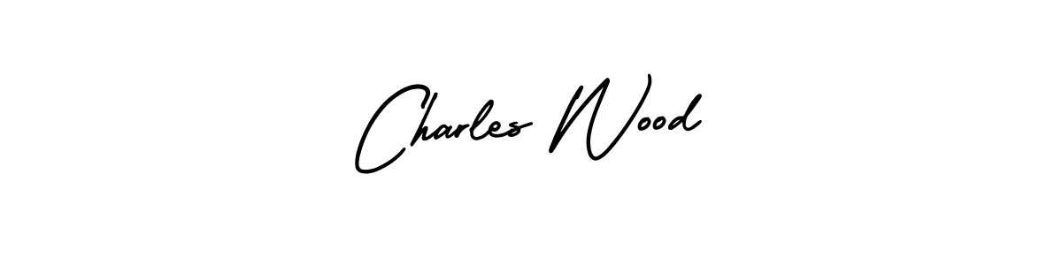 The best way (AmerikaSignatureDemo-Regular) to make a short signature is to pick only two or three words in your name. The name Charles Wood include a total of six letters. For converting this name. Charles Wood signature style 3 images and pictures png