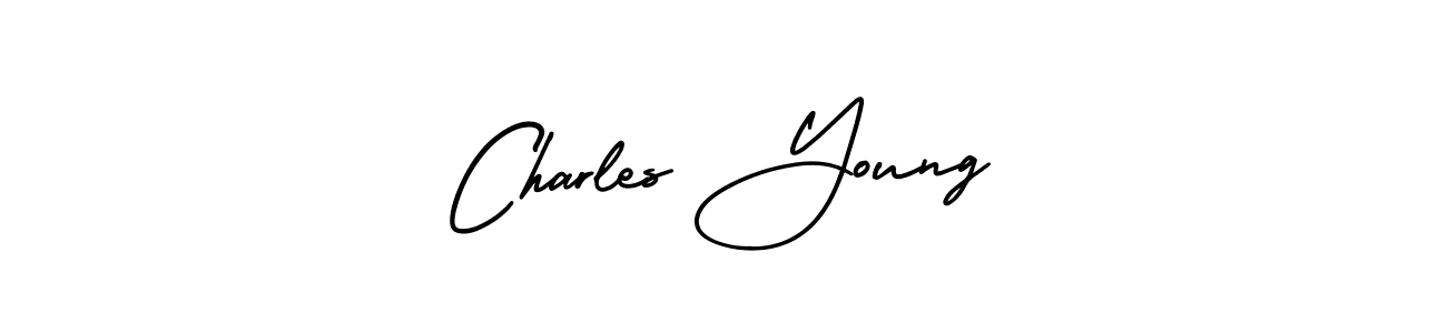 Charles Young stylish signature style. Best Handwritten Sign (AmerikaSignatureDemo-Regular) for my name. Handwritten Signature Collection Ideas for my name Charles Young. Charles Young signature style 3 images and pictures png