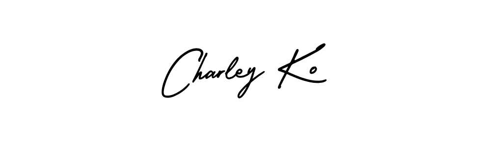 Best and Professional Signature Style for Charley Ko. AmerikaSignatureDemo-Regular Best Signature Style Collection. Charley Ko signature style 3 images and pictures png