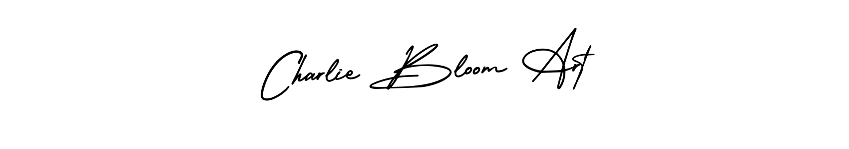 The best way (AmerikaSignatureDemo-Regular) to make a short signature is to pick only two or three words in your name. The name Charlie Bloom Art include a total of six letters. For converting this name. Charlie Bloom Art signature style 3 images and pictures png