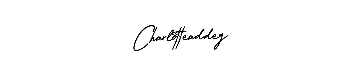 Create a beautiful signature design for name Charlotteaddey. With this signature (AmerikaSignatureDemo-Regular) fonts, you can make a handwritten signature for free. Charlotteaddey signature style 3 images and pictures png