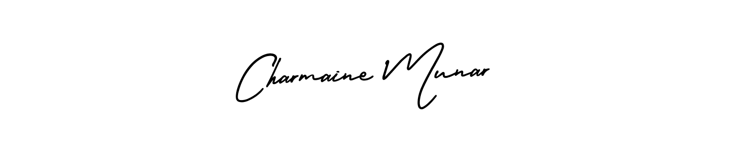 Design your own signature with our free online signature maker. With this signature software, you can create a handwritten (AmerikaSignatureDemo-Regular) signature for name Charmaine Munar. Charmaine Munar signature style 3 images and pictures png