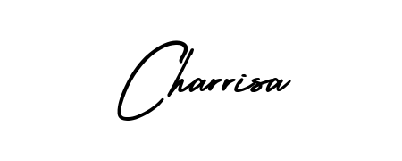Practice writing Charrisa with the flow of AmerikaSignatureDemo-Regular lettering. A fantastic source of inspiration for developing your personal signature style. Charrisa signature style 3 images and pictures png