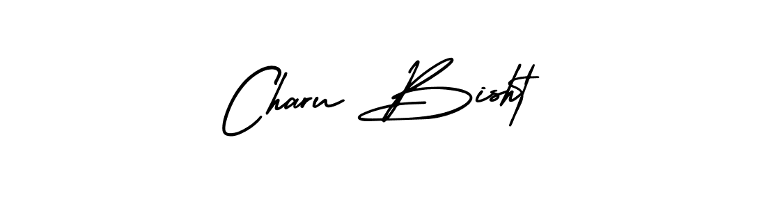 Design your own signature with our free online signature maker. With this signature software, you can create a handwritten (AmerikaSignatureDemo-Regular) signature for name Charu Bisht. Charu Bisht signature style 3 images and pictures png