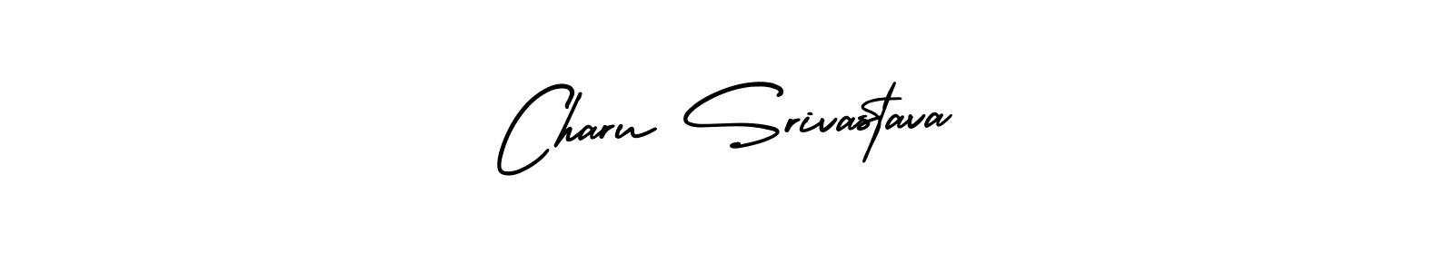 Make a beautiful signature design for name Charu Srivastava. With this signature (AmerikaSignatureDemo-Regular) style, you can create a handwritten signature for free. Charu Srivastava signature style 3 images and pictures png