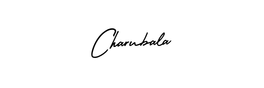Charubala stylish signature style. Best Handwritten Sign (AmerikaSignatureDemo-Regular) for my name. Handwritten Signature Collection Ideas for my name Charubala. Charubala signature style 3 images and pictures png