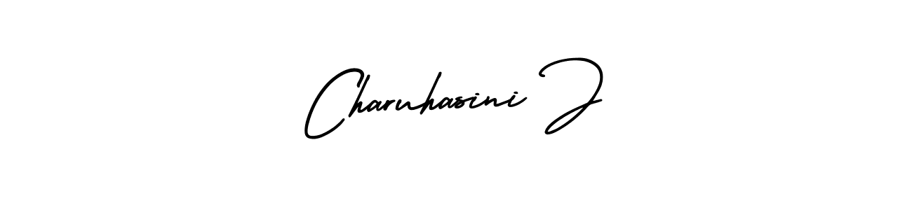 How to make Charuhasini J signature? AmerikaSignatureDemo-Regular is a professional autograph style. Create handwritten signature for Charuhasini J name. Charuhasini J signature style 3 images and pictures png