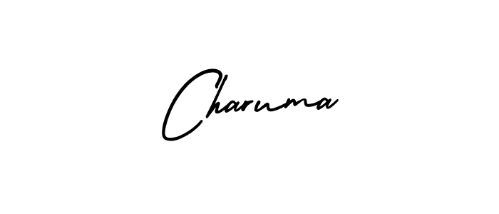 You should practise on your own different ways (AmerikaSignatureDemo-Regular) to write your name (Charuma) in signature. don't let someone else do it for you. Charuma signature style 3 images and pictures png