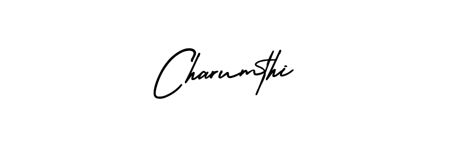 How to make Charumthi signature? AmerikaSignatureDemo-Regular is a professional autograph style. Create handwritten signature for Charumthi name. Charumthi signature style 3 images and pictures png