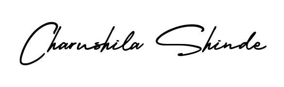 Check out images of Autograph of Charushila Shinde name. Actor Charushila Shinde Signature Style. AmerikaSignatureDemo-Regular is a professional sign style online. Charushila Shinde signature style 3 images and pictures png