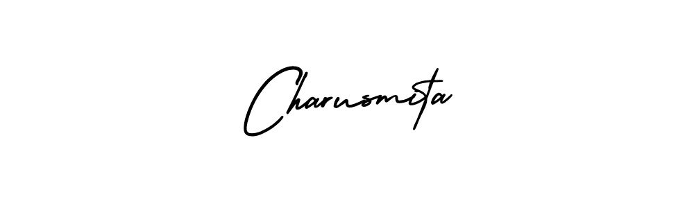 Create a beautiful signature design for name Charusmita. With this signature (AmerikaSignatureDemo-Regular) fonts, you can make a handwritten signature for free. Charusmita signature style 3 images and pictures png