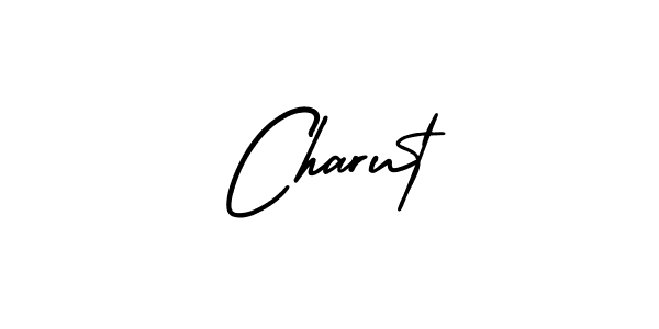 How to make Charut name signature. Use AmerikaSignatureDemo-Regular style for creating short signs online. This is the latest handwritten sign. Charut signature style 3 images and pictures png