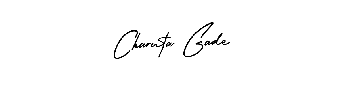 Check out images of Autograph of Charuta Gade name. Actor Charuta Gade Signature Style. AmerikaSignatureDemo-Regular is a professional sign style online. Charuta Gade signature style 3 images and pictures png