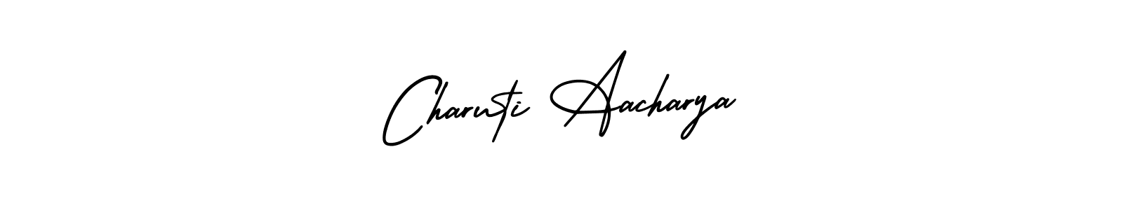 Charuti Aacharya stylish signature style. Best Handwritten Sign (AmerikaSignatureDemo-Regular) for my name. Handwritten Signature Collection Ideas for my name Charuti Aacharya. Charuti Aacharya signature style 3 images and pictures png
