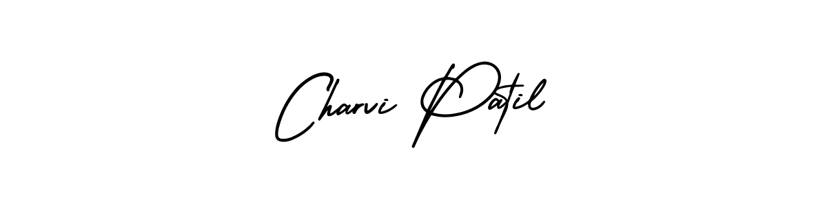 The best way (AmerikaSignatureDemo-Regular) to make a short signature is to pick only two or three words in your name. The name Charvi Patil include a total of six letters. For converting this name. Charvi Patil signature style 3 images and pictures png