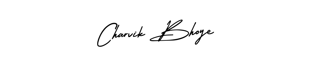 You should practise on your own different ways (AmerikaSignatureDemo-Regular) to write your name (Charvik Bhoye) in signature. don't let someone else do it for you. Charvik Bhoye signature style 3 images and pictures png