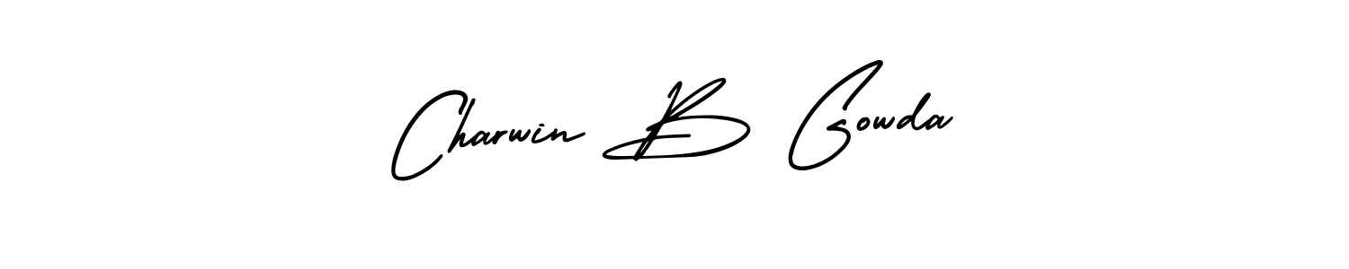 Check out images of Autograph of Charwin B Gowda name. Actor Charwin B Gowda Signature Style. AmerikaSignatureDemo-Regular is a professional sign style online. Charwin B Gowda signature style 3 images and pictures png