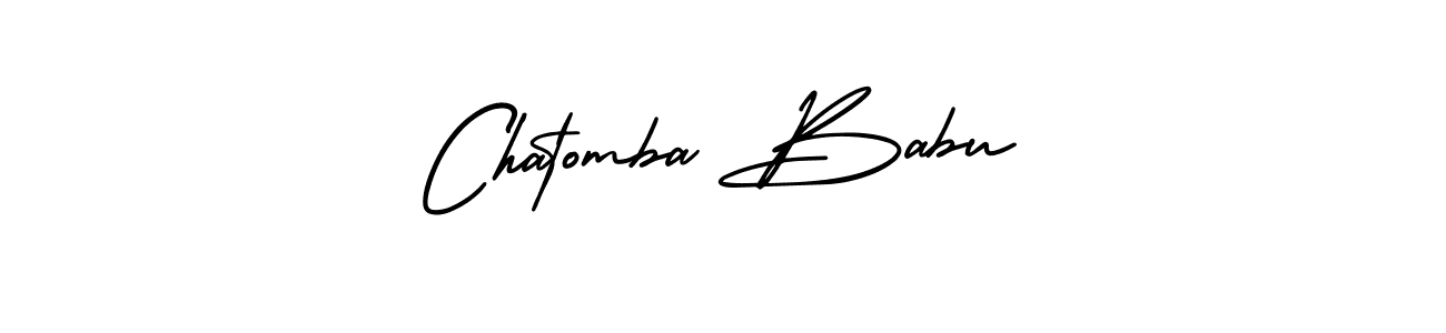 if you are searching for the best signature style for your name Chatomba Babu. so please give up your signature search. here we have designed multiple signature styles  using AmerikaSignatureDemo-Regular. Chatomba Babu signature style 3 images and pictures png