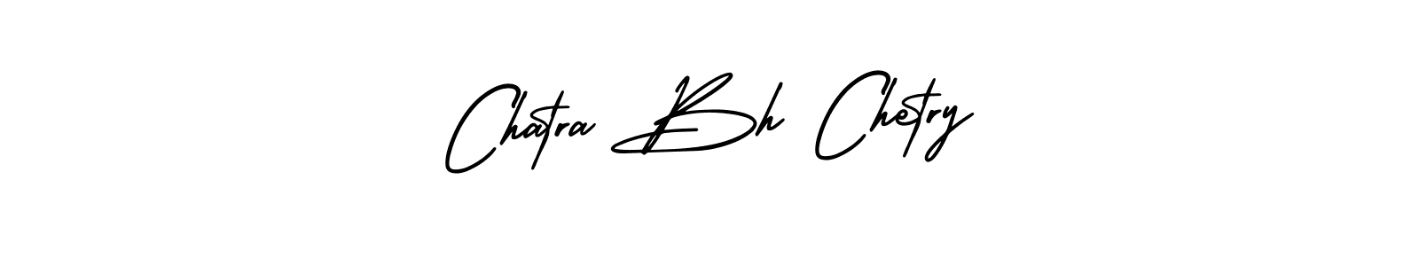 The best way (AmerikaSignatureDemo-Regular) to make a short signature is to pick only two or three words in your name. The name Chatra Bh Chetry include a total of six letters. For converting this name. Chatra Bh Chetry signature style 3 images and pictures png
