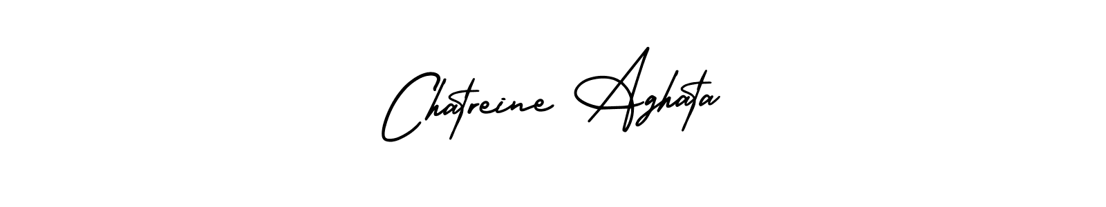 How to make Chatreine Aghata name signature. Use AmerikaSignatureDemo-Regular style for creating short signs online. This is the latest handwritten sign. Chatreine Aghata signature style 3 images and pictures png