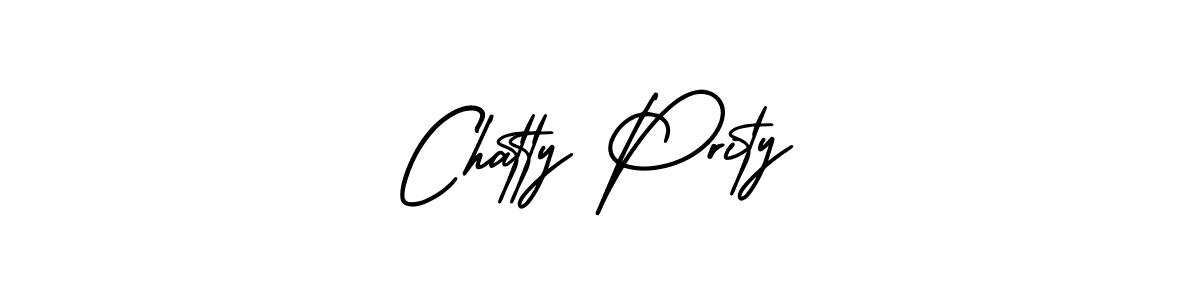It looks lik you need a new signature style for name Chatty Prity. Design unique handwritten (AmerikaSignatureDemo-Regular) signature with our free signature maker in just a few clicks. Chatty Prity signature style 3 images and pictures png