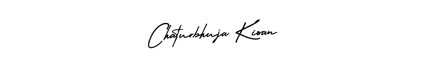 Use a signature maker to create a handwritten signature online. With this signature software, you can design (AmerikaSignatureDemo-Regular) your own signature for name Chaturbhuja Kisan. Chaturbhuja Kisan signature style 3 images and pictures png