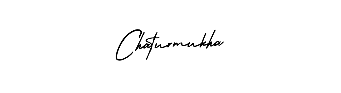 How to make Chaturmukha signature? AmerikaSignatureDemo-Regular is a professional autograph style. Create handwritten signature for Chaturmukha name. Chaturmukha signature style 3 images and pictures png
