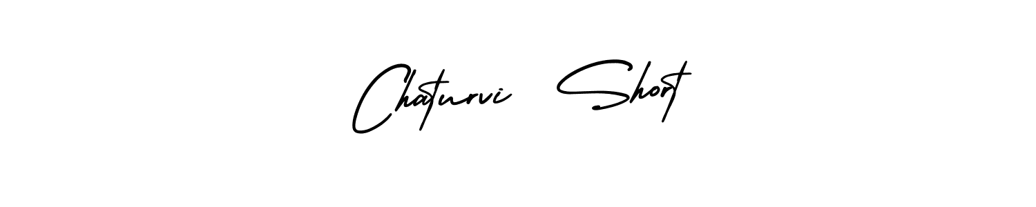 Chaturvi  Short stylish signature style. Best Handwritten Sign (AmerikaSignatureDemo-Regular) for my name. Handwritten Signature Collection Ideas for my name Chaturvi  Short. Chaturvi  Short signature style 3 images and pictures png