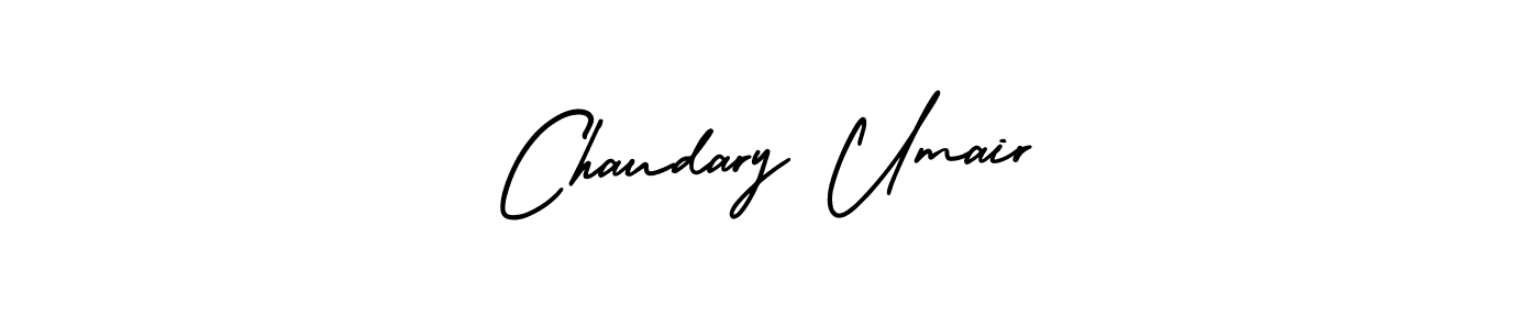 Also You can easily find your signature by using the search form. We will create Chaudary Umair name handwritten signature images for you free of cost using AmerikaSignatureDemo-Regular sign style. Chaudary Umair signature style 3 images and pictures png